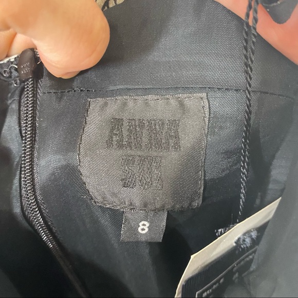 New Anna Sui Strapless Silk Dress 8 - Picture 8 of 11